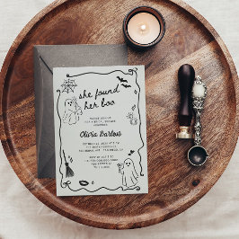 Sie fand ihr buschiges Halloween-Brautparty Einladung