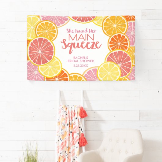 Sie fand ihr Haupt-Squeeze-Brautparty Banner (Insitu)