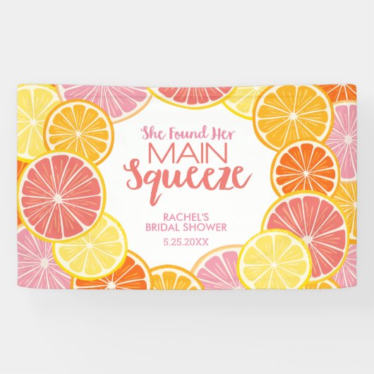 Sie fand ihr Haupt-Squeeze-Brautparty Banner (Horizontal)