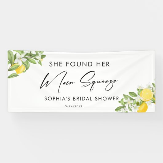 Sie fand ihr Haupt-Squeeze-Brautparty Banner (Horizontal)