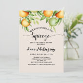 sie fand ihr Haupt-Squeeze-Brautparty Custom Einladung (Stehend Vorderseite)