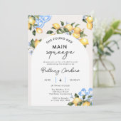Sie fand, ihr Haupt-Squeeze-Brautparty eingeladen Einladung (Stehend Vorderseite)