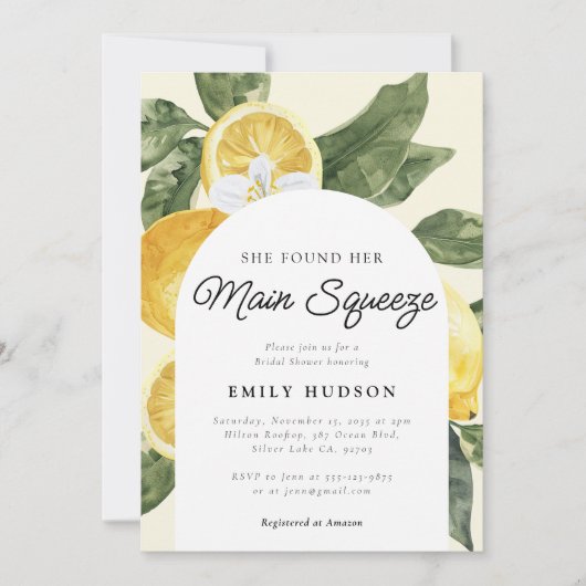 Sie fand ihr Haupt-Squeeze-Brautparty Einladung (Vorderseite)