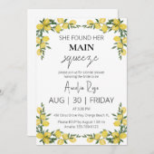 sie fand ihr Haupt-Squeeze-Brautparty Einladung (Vorne/Hinten)