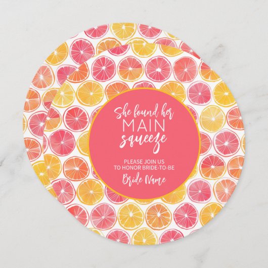 Sie fand ihr Haupt-Squeeze-Brautparty Einladung (Vorne/Hinten)