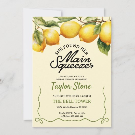 Sie fand ihr Haupt-Squeeze-Brautparty Einladung (Vorderseite)