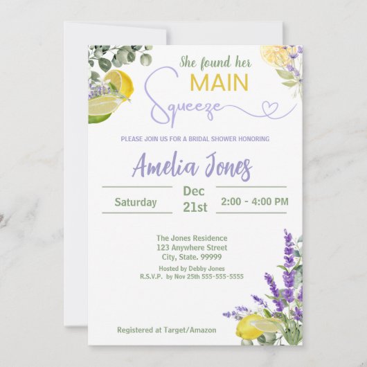 Sie fand ihr Haupt-Squeeze-Brautparty Einladung (Vorderseite)