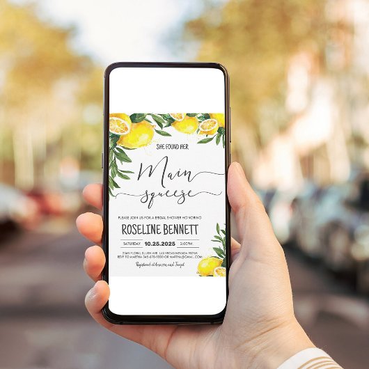 Sie fand ihr Haupt-Squeeze-Brautparty Einladung