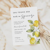 Sie fand ihr Haupt-Squeeze-Brautparty Einladung