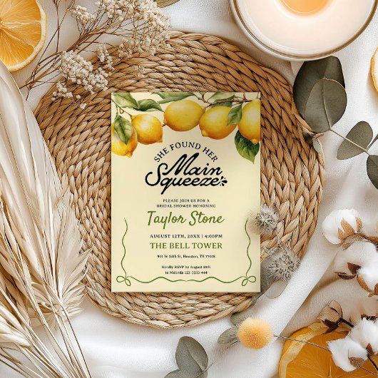 Sie fand ihr Haupt-Squeeze-Brautparty Einladung