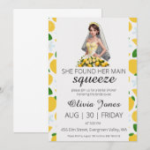 sie fand ihr Haupt-Squeeze-Brautparty Einladung (Vorne/Hinten)