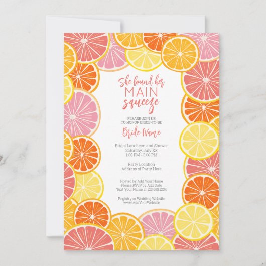 Sie fand ihr Haupt-Squeeze-Brautparty Einladung (Vorderseite)