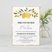 Sie fand ihr Haupt-Squeeze-Brautparty Einladung (Stehend Vorderseite)