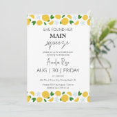 sie fand ihr Haupt-Squeeze-Brautparty Einladung (Stehend Vorderseite)