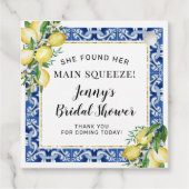 Sie fand ihr Haupt-Squeeze-Brautparty Geschenkanhänger (Rückseite)