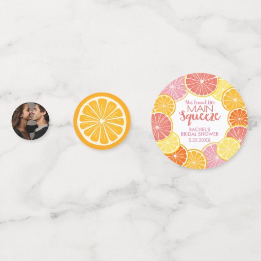 Sie fand ihr Haupt-Squeeze-Brautparty Konfetti (Vorderseiten)