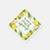 Sie fand ihr Haupt-Squeeze-Brautparty Napkin Serviette (Ecke)