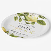 Sie fand ihr Haupt-Squeeze-Brautparty Pappteller (Schrägansicht)