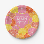 Sie fand ihr Haupt-Squeeze-Brautparty Pappteller (Vorderseite)