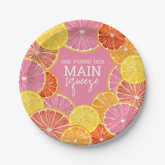 Sie fand ihr Haupt-Squeeze-Brautparty Pappteller (Vorderseite)