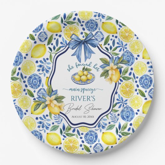 Sie fand ihr Haupt-Squeeze-Brautparty Pappteller (Vorderseite)