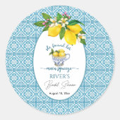 Sie fand ihr Haupt-Squeeze-Brautparty Runder Aufkleber (Vorderseite)