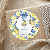 Sie fand ihr Haupt-Squeeze-Brautparty Runder Aufkleber