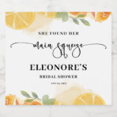 Sie fand ihr Haupt-Squeeze-Brautparty Schaumweinetikett (Einzelnes Label)