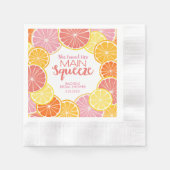 Sie fand ihr Haupt-Squeeze-Brautparty Serviette (Vorderseite)