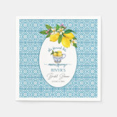 Sie fand ihr Haupt-Squeeze-Brautparty Serviette (Vorderseite)