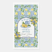 Sie fand ihr Haupt-Squeeze-Brautparty Serviette (Vorderseite)