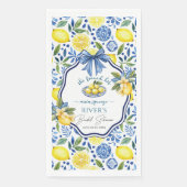 Sie fand ihr Haupt-Squeeze-Brautparty Serviette (Vorderseite)