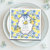 Sie fand ihr Haupt-Squeeze-Brautparty Serviette