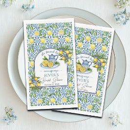 Sie fand ihr Haupt-Squeeze-Brautparty Serviette