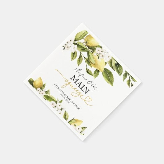 Sie fand ihr Haupt-Squeeze-Brautparty Serviette (Ecke)