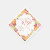 Sie fand ihr Haupt-Squeeze-Brautparty Serviette (Ecke)