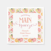 Sie fand ihr Haupt-Squeeze-Brautparty Serviette (Vorderseite)