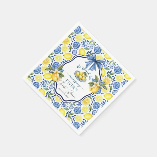 Sie fand ihr Haupt-Squeeze-Brautparty Serviette (Ecke)