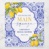 Sie fand ihr Haupt-Squeeze-Brautparty Weinetikett (Einzelnes Label)