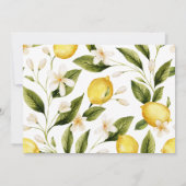 Sie fand ihr Haupt-Squeeze-Citrus-Brautparty Dankeskarte (Rückseite)