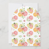 Sie fand ihr Haupt-Squeeze-Citrus-Brautparty Einladung (Rückseite)