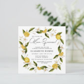 Sie fand ihr Haupt-Squeeze-Citrus-Brautparty Einladung (Stehend Vorderseite)