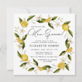 Sie fand ihr Haupt-Squeeze-Citrus-Brautparty Einladung (Vorderseite)