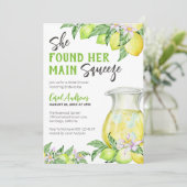 Sie fand ihr Haupt-Squeeze-Citrus-Brautparty Einladung (Stehend Vorderseite)