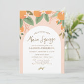 Sie fand ihr Haupt-Squeeze-Citrus-Brautparty Einladung (Stehend Vorderseite)
