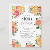 Sie fand ihr Haupt-Squeeze-Citrus-Brautparty Einladung (Vorderseite)