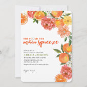 Sie fand ihr Haupt-Squeeze-Citrus-Brautparty Einladung (Vorderseite)