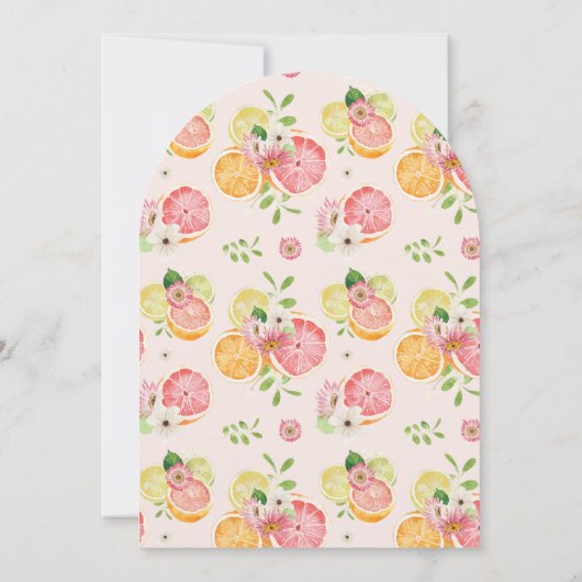 Sie fand ihr Haupt-Squeeze-Citrus-Brautparty Einladung (Rückseite)