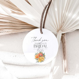 Sie fand ihr Haupt-Squeeze-Citrus-Brautparty Geschenkanhänger