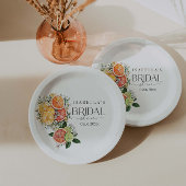 Sie fand ihr Haupt-Squeeze-Citrus-Brautparty Pappteller